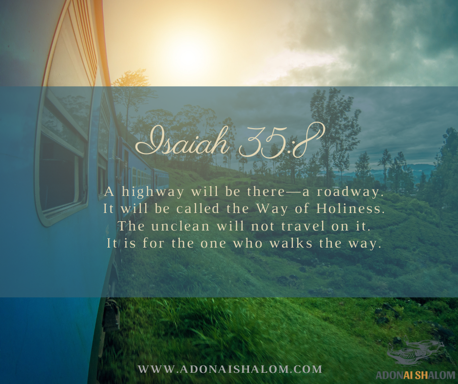 A highway will be there—a roadway. It will be called the Way of Holiness. The unclean will not travel on it. It is for the one who walks the way.