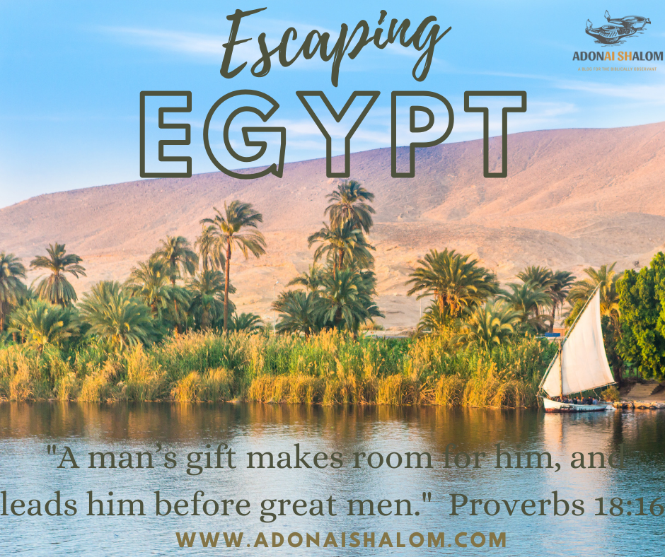 escaping Egypt proverbs