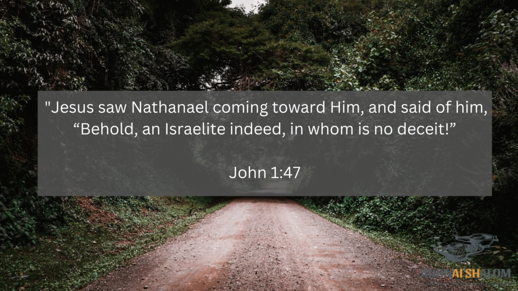 Jesus saw Nathanael Israelite no deceit John 1 47