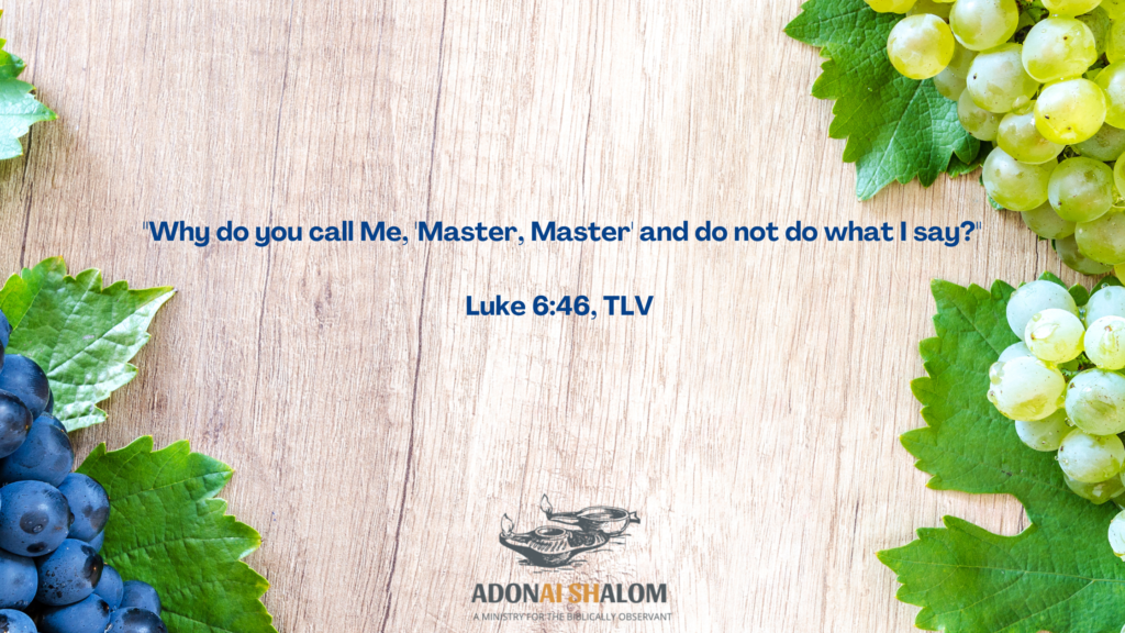 Luke 6 46 master Lord