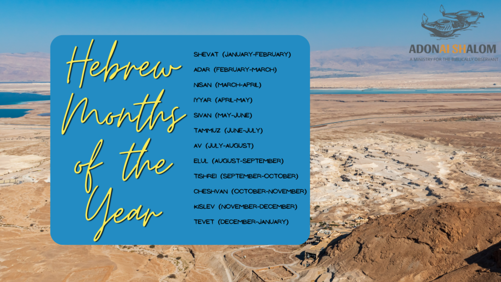 Hebrew months of the year
