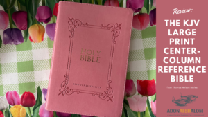 KJV Thomas Nelson pink leather soft center column reference Bible
